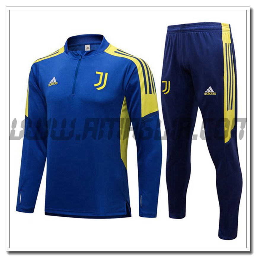 Tuta Allenamento Juventus Bambino Blu/Giallo 2021 2022