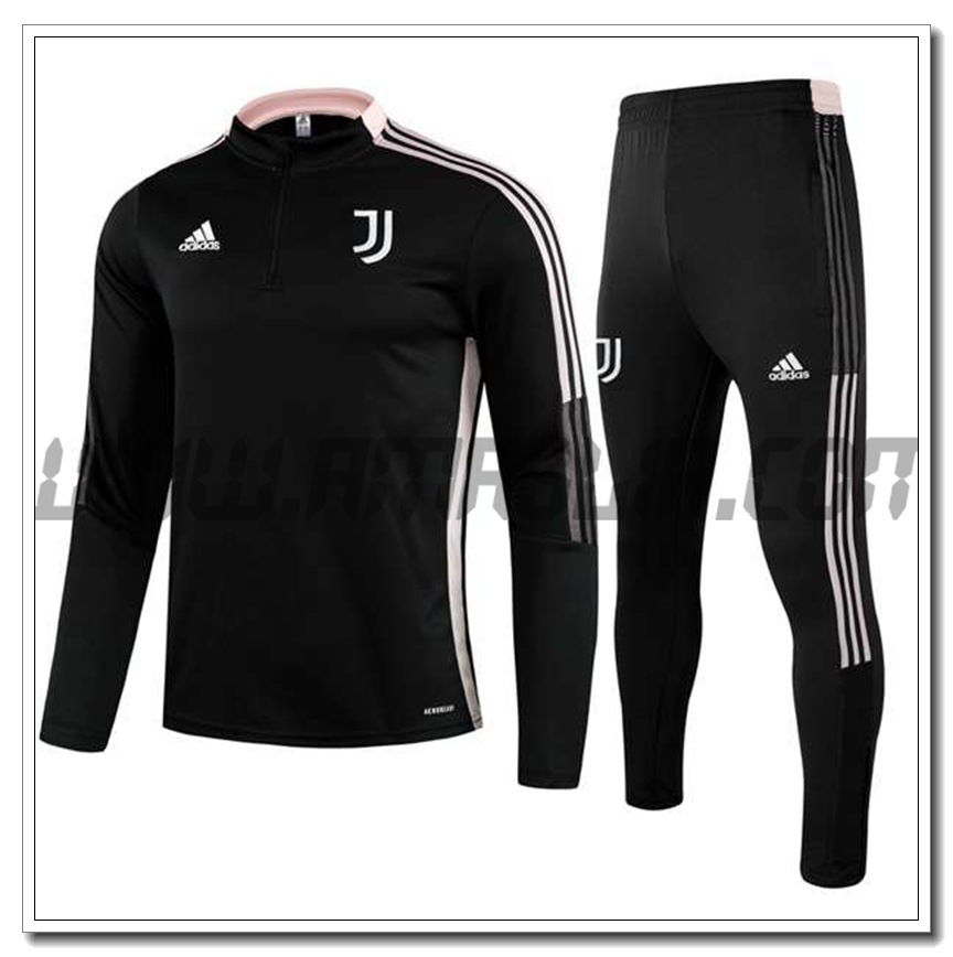 Tuta Allenamento Juventus Bambino Nero/Rosa 2021 2022