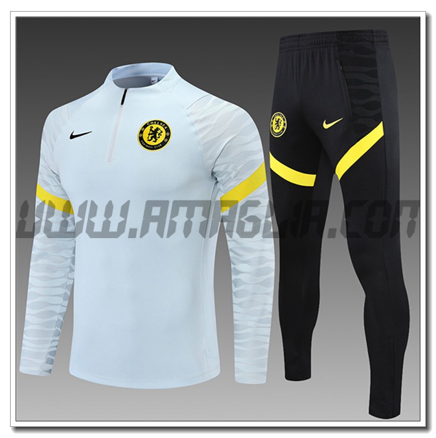 Tuta Allenamento FC Chelsea Bambino Grigio Chair 2021/2023
