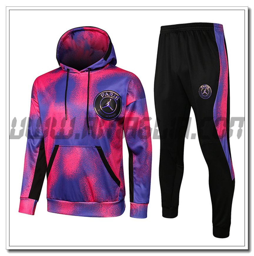 Tuta Giacca con Cappuccio Jordan PSG Bambino Viola 2021 2022