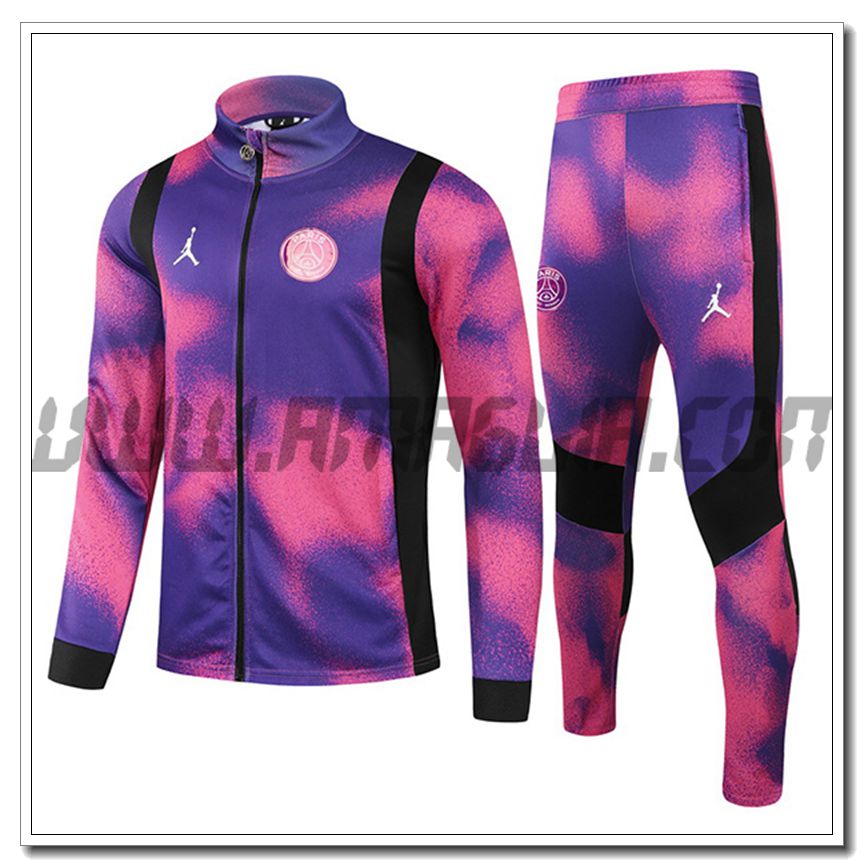 Tuta Allenamento Jordan PSG Bambino Viola 2021 2022
