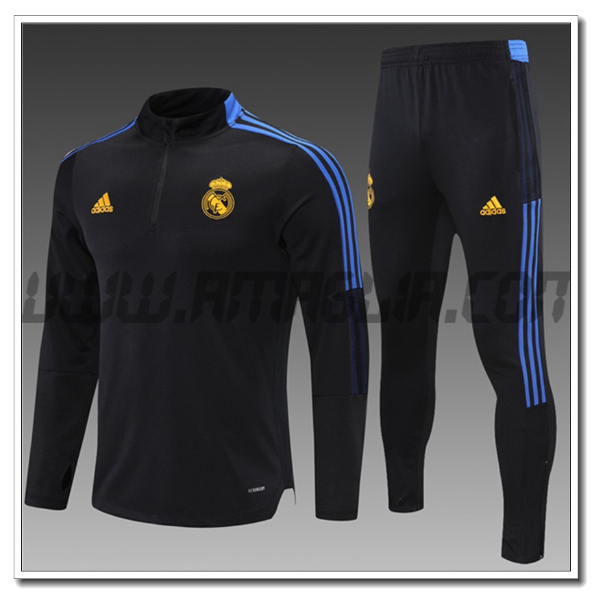 Tuta Allenamento Real Madrid Bambino Nero 2021 2022