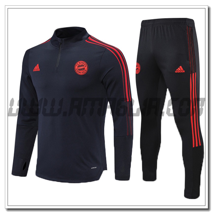 Tuta Allenamento Bayern Monaco Bambino Nero 2021 2022