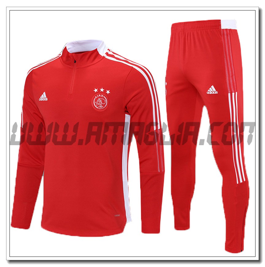 Tuta Allenamento AFC Ajax Bambino Bianco 2021 2022