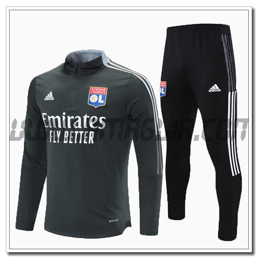 Tuta Allenamento Marsiglia OM Bambino Grigio 2021 2022
