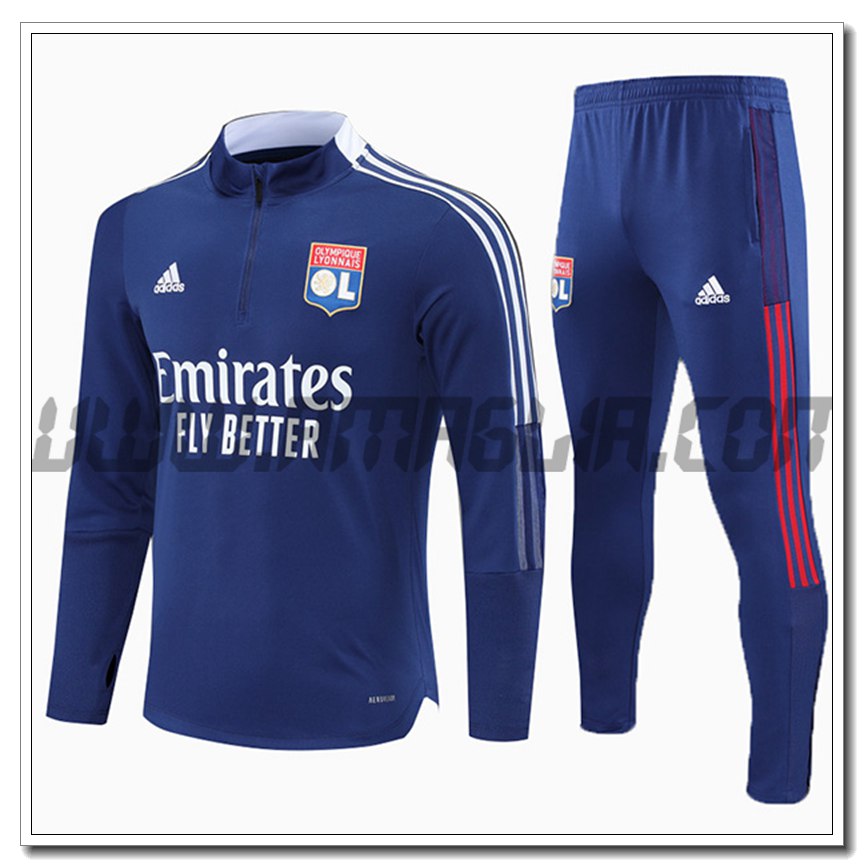 Tuta Allenamento Lyon OL Bambino Blu 2021 2022