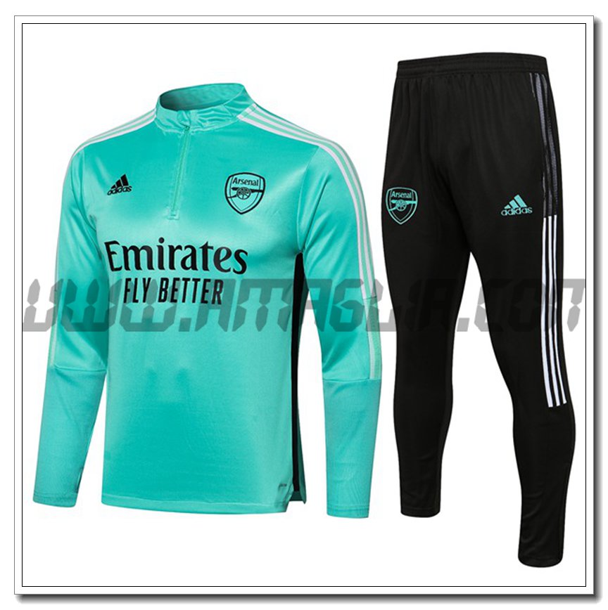 Tuta Allenamento FC Arsenal Bambino Verde 2021 2022