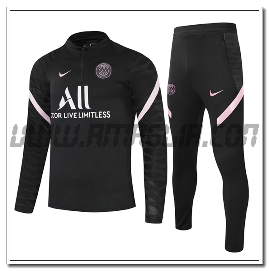 Tuta Allenamento Jordan PSG Bambino Stencil Nero 2021 2022