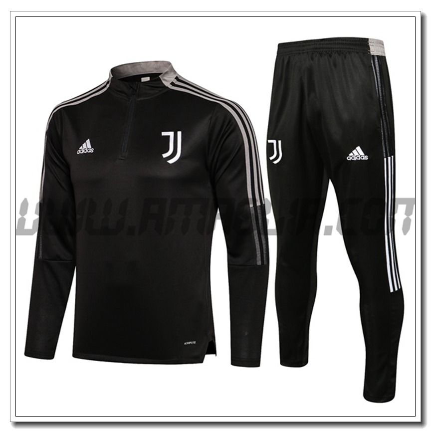 Tuta Allenamento Junventus Bambino Nero 2021 2022