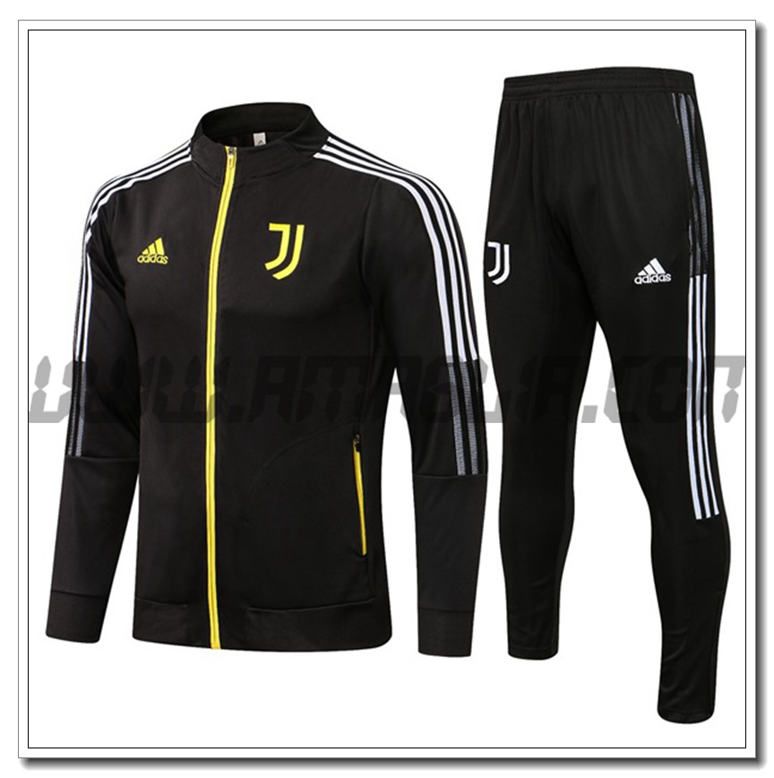 Tuta Giacca Allenamento Junventus Bambino Nero 2021 2022