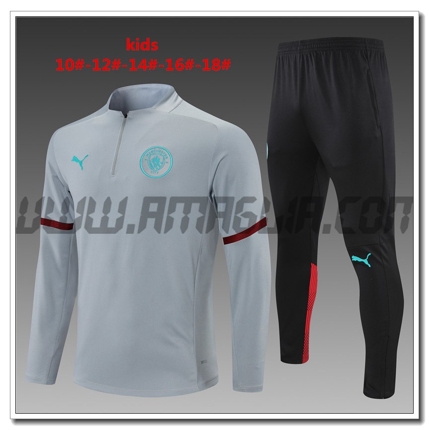 Tuta Allenamento Manchester City Blu Marino/Grigio 2021 2022