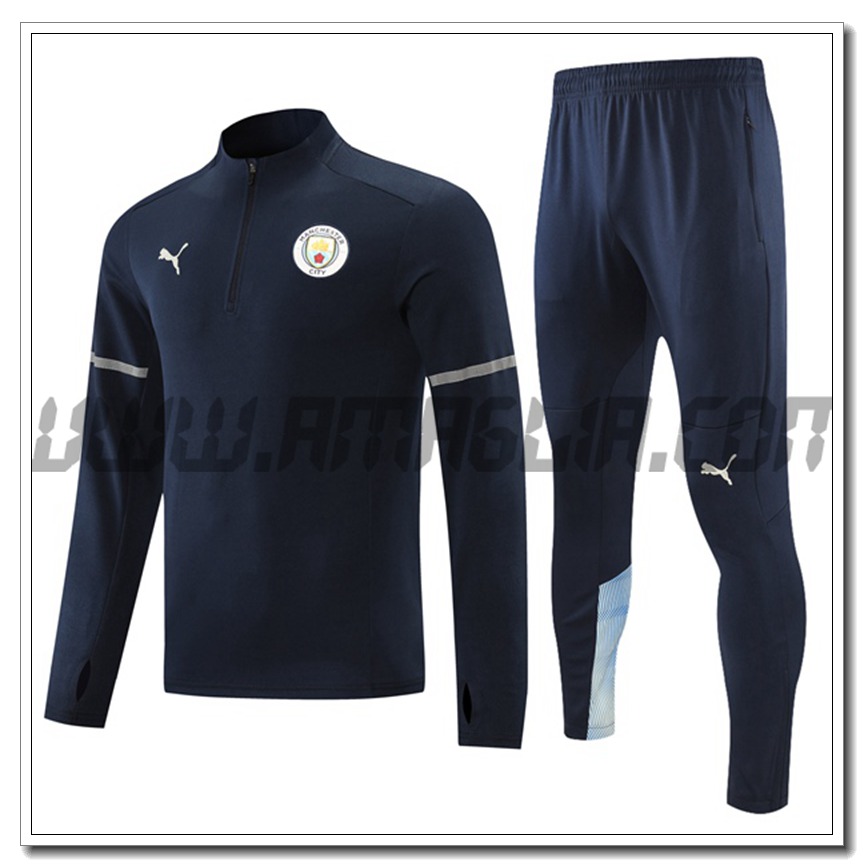 Tuta Allenamento Manchester City Blu Marino 2021 2022