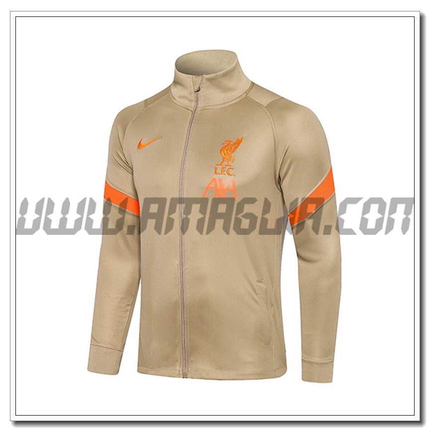 Nuova Giacca Calcio FC Liverpool Giallo 2021 2022