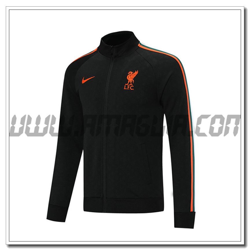 Nuova Giacca Calcio FC Liverpool Nero 2021 2022 -1