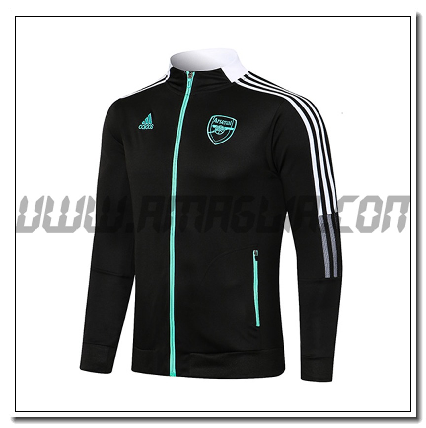 Nuova Giacca Calcio FC Arsenal Nero 2021 2022