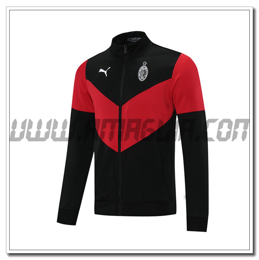 Nuova Giacca Calcio AC Milan Nero 2021 2022 -1