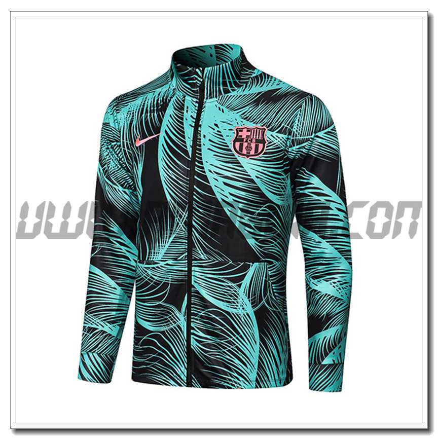 Nuova Giacca Calcio FC Barcellona Verde 2021 2022