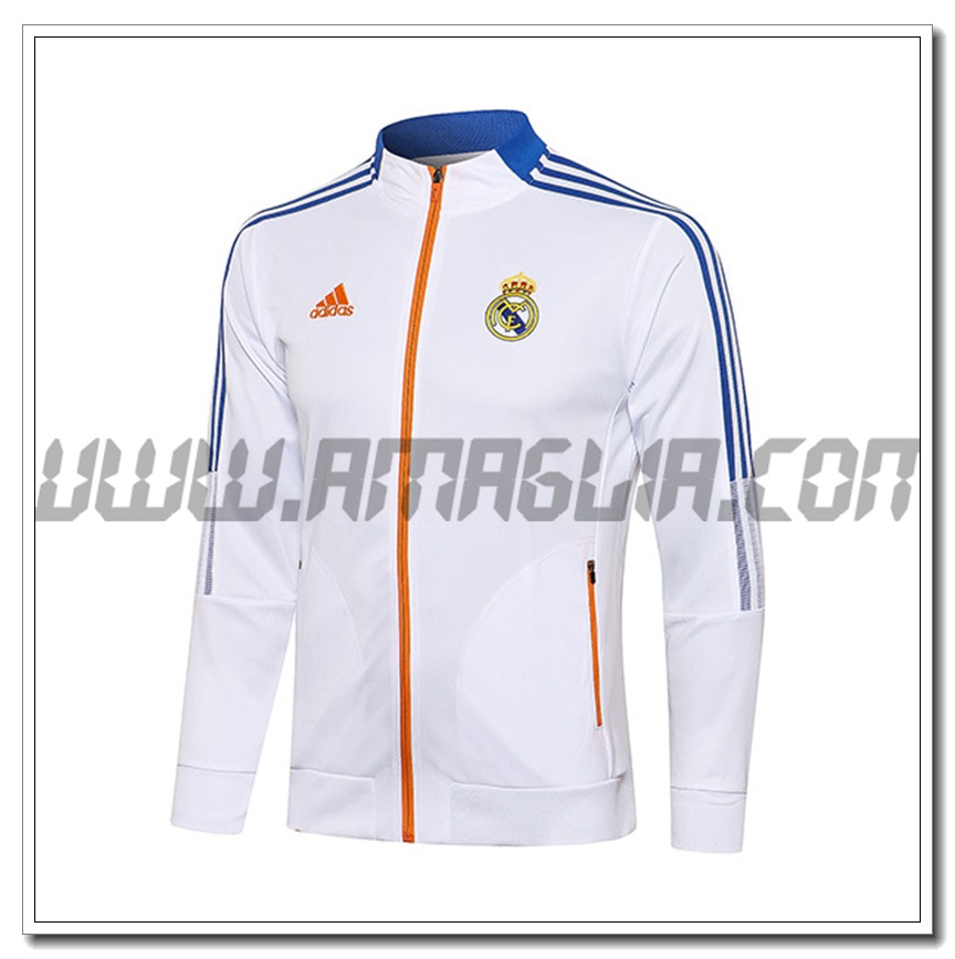 Nuova Giacca Calcio Real Madrid Bianco 2021 2022