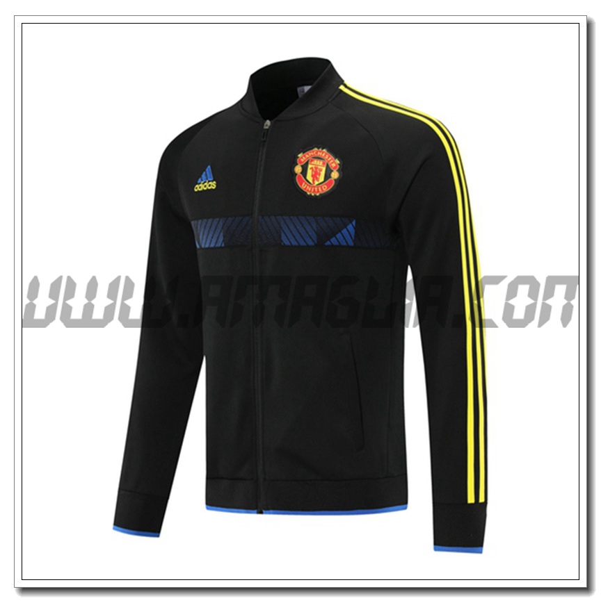 Nuova Giacca Calcio Manchester United Nero/Giallo 2021 2022