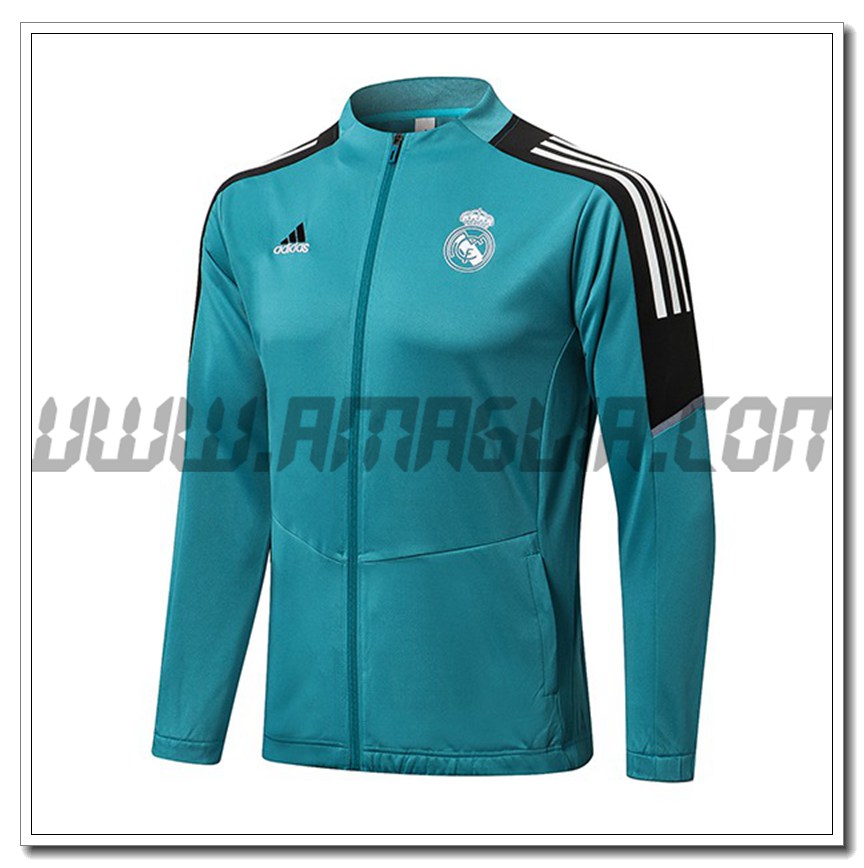 Nuova Giacca Calcio Real Madrid Verde/Nero 2021 2022