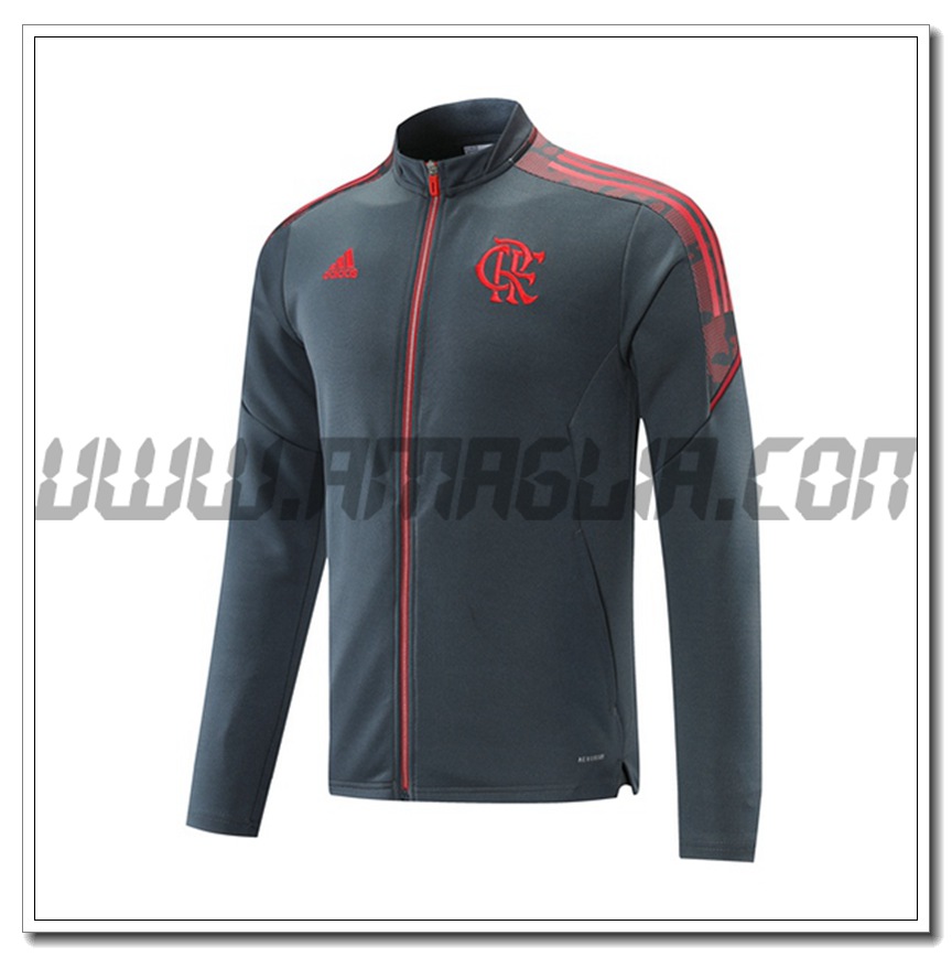 Nuova Giacca Calcio Flamengo Grigio 2021 2022