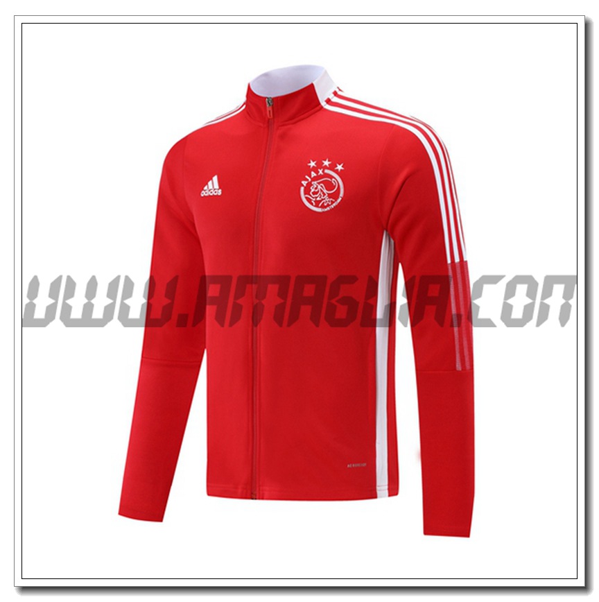 Nuova Giacca Calcio AFC Ajax Rosso 2021 2022
