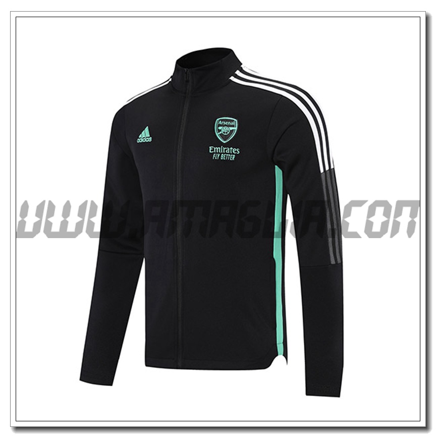 Nuova Giacca Calcio FC Arsenal Nero/Verde 2021 2022