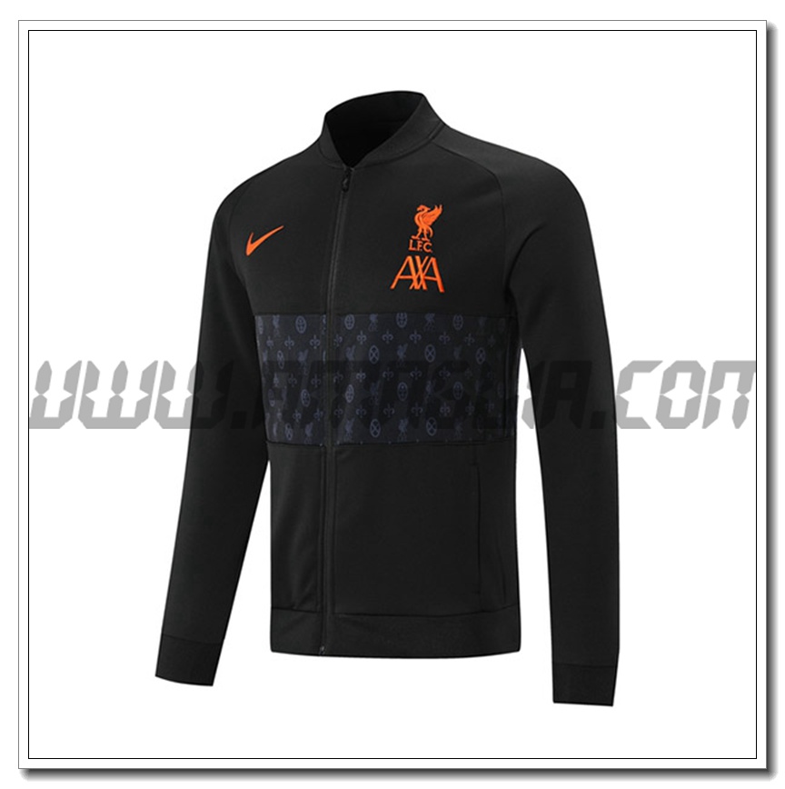 Nuova Giacca Calcio FC Liverpool Nero/Grigio 2021 2022
