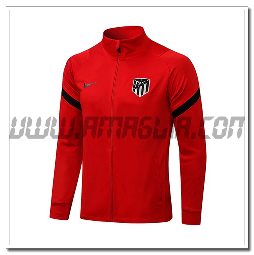 Nuova Giacca Calcio Atletico Madrid Rosso/Nero 2021 2022