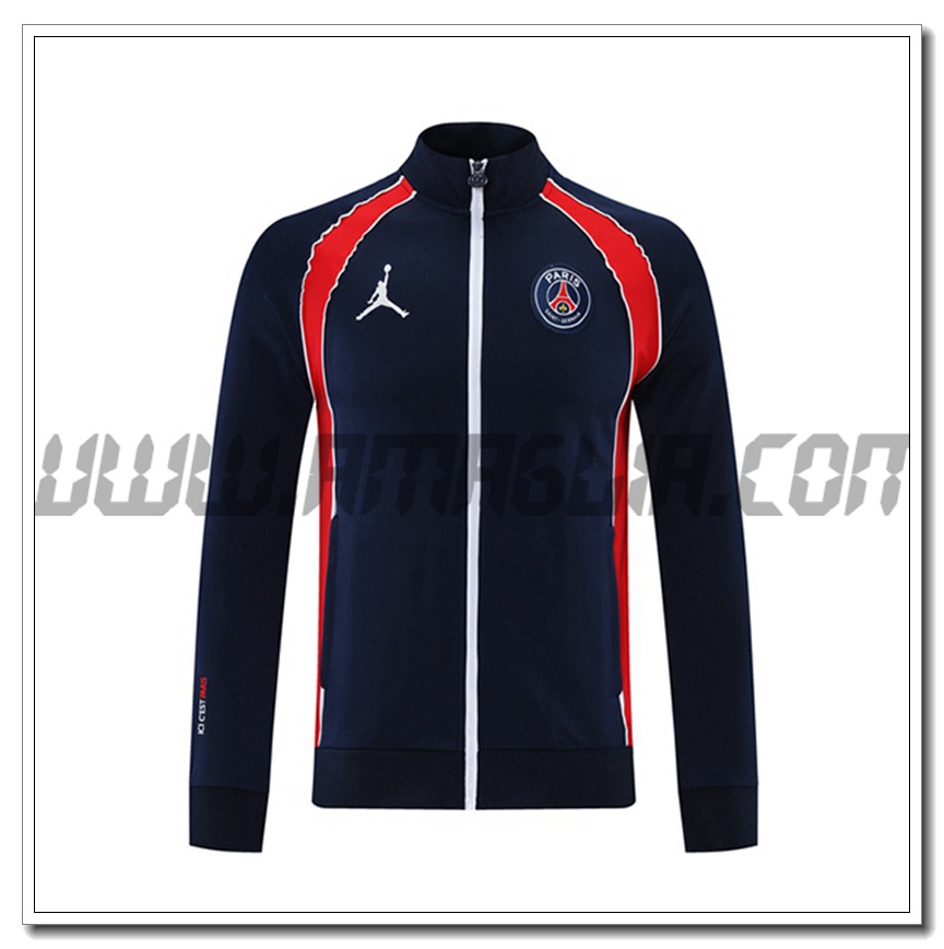 Nuova Giacca Calcio Jordan PSG Rosso/Nero 2021 2022