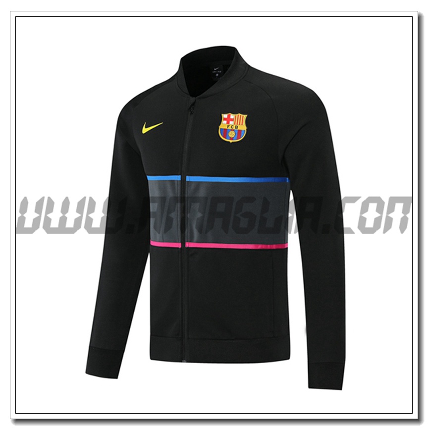 Nuova Giacca Calcio FC Barcellona Blu/Nero/Rosa 2021 2022