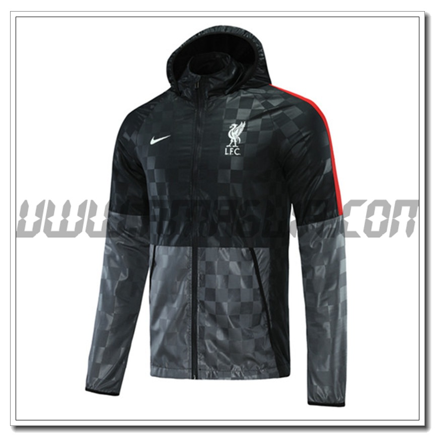 Nuova Giacca a Vento FC Liverpool Nero/Grigio 2020/2021