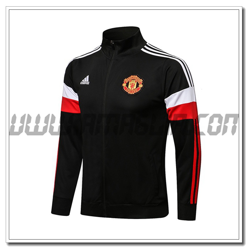 Nuova Giacca Calcio Manchester United Nero/Rosso/Bianco 2021 2022