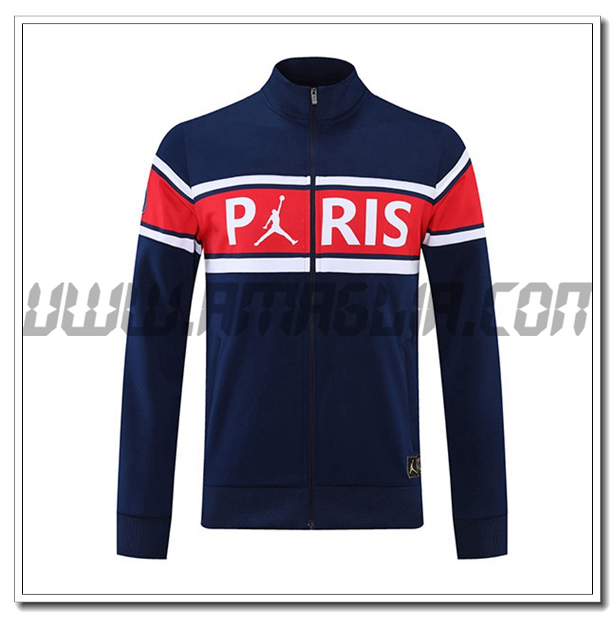 Giacca Calcio Jordan PSG Blu Marino/Rosso/Bianco 2021 2022