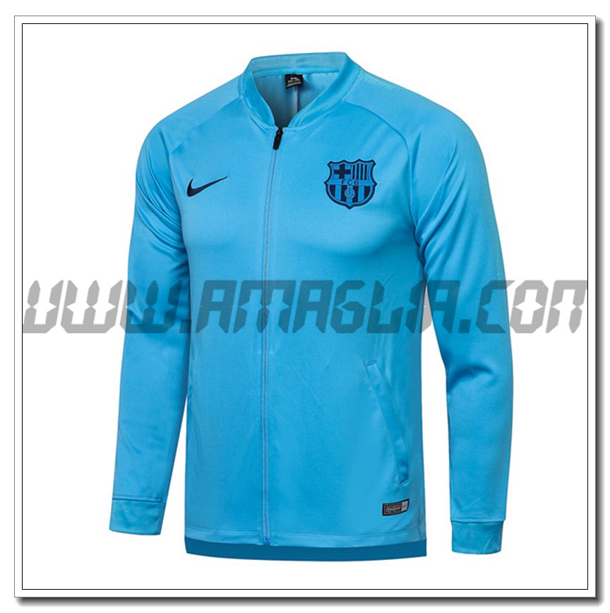 Nuova Giacca Calcio FC Barcellona Blu 2021 2022