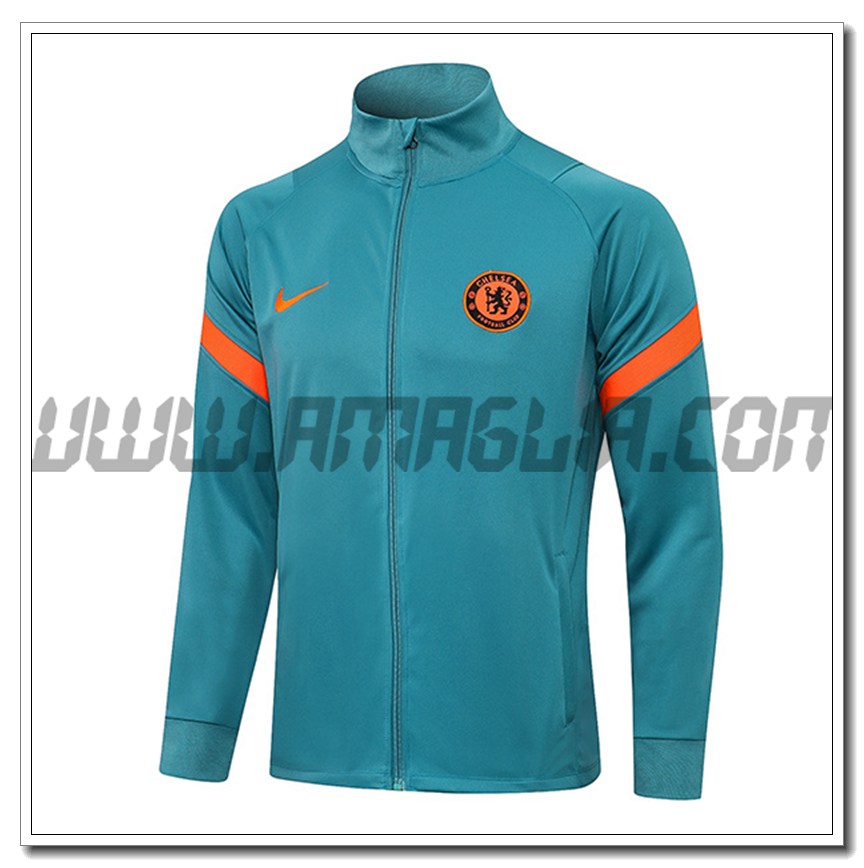 Nuova Giacca Calcio FC Chelsea Verde 2021 2022
