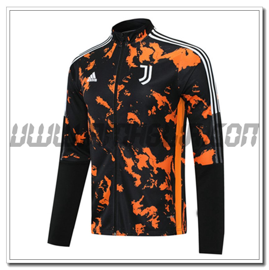 Nuova Giacca Calcio Juventus Nero/Arancia 2021 2022