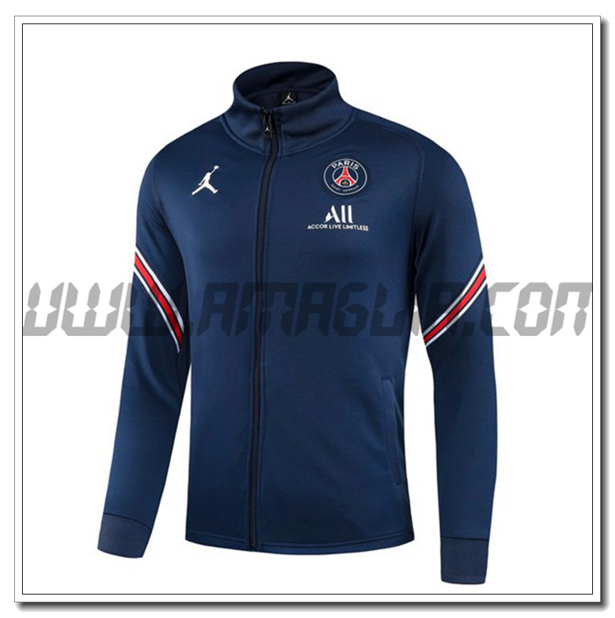 Nuova Giacca Calcio PSG Blu Marino 2021 2022