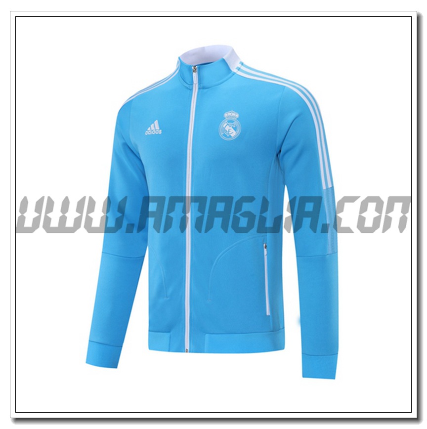 Nuova Giacca Calcio Real Madrid Blu 2021 2022