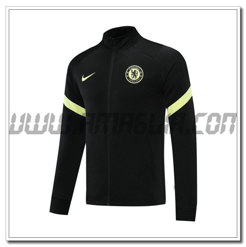 Nuova Giacca Calcio FC Chelsea Nero 2021 2022