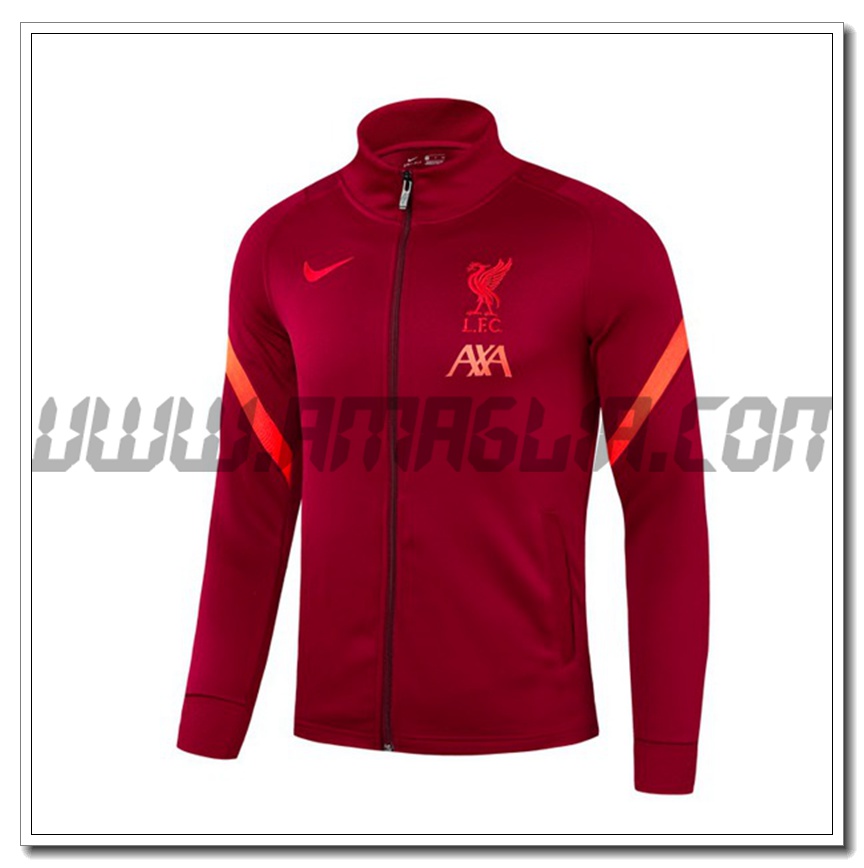 Nuova Giacca Calcio FC Liverpool Rosso 2021 2022