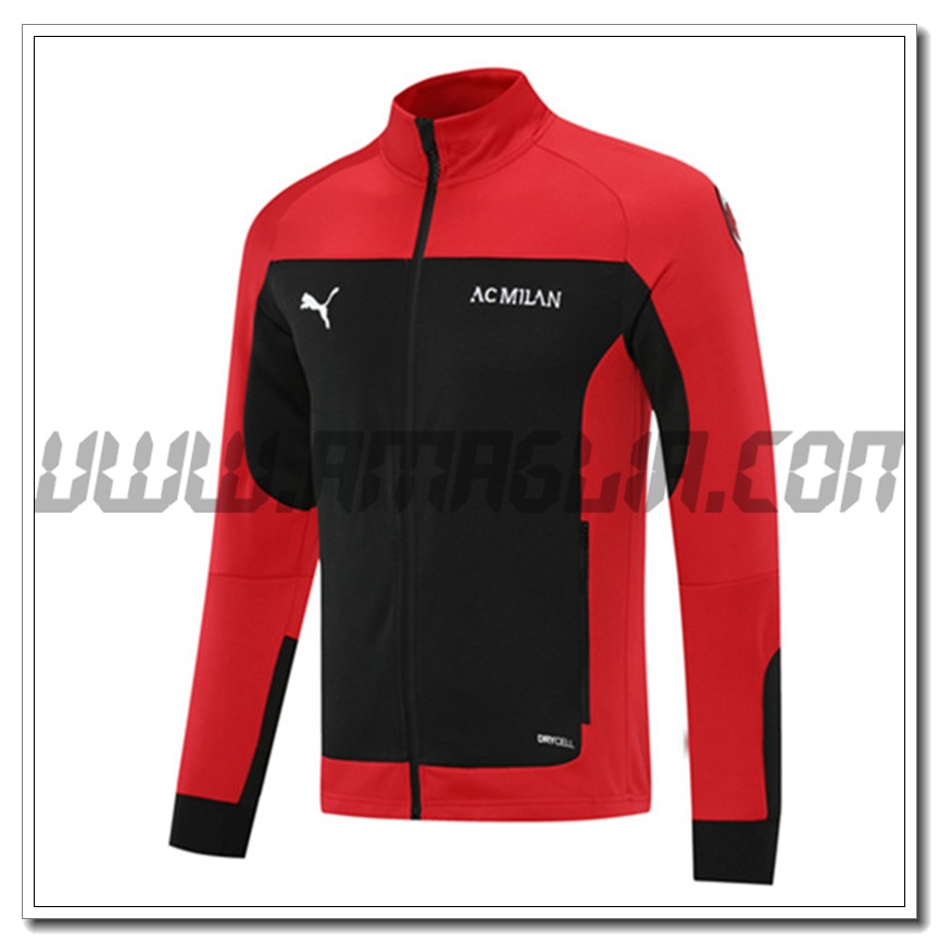 Nuova Giacca Calcio AC Milan Rosso/Nero 2021 2022