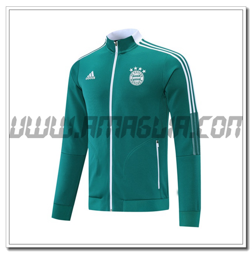 Nuova Giacca Calcio Bayern Monaco Verde 2021 2022