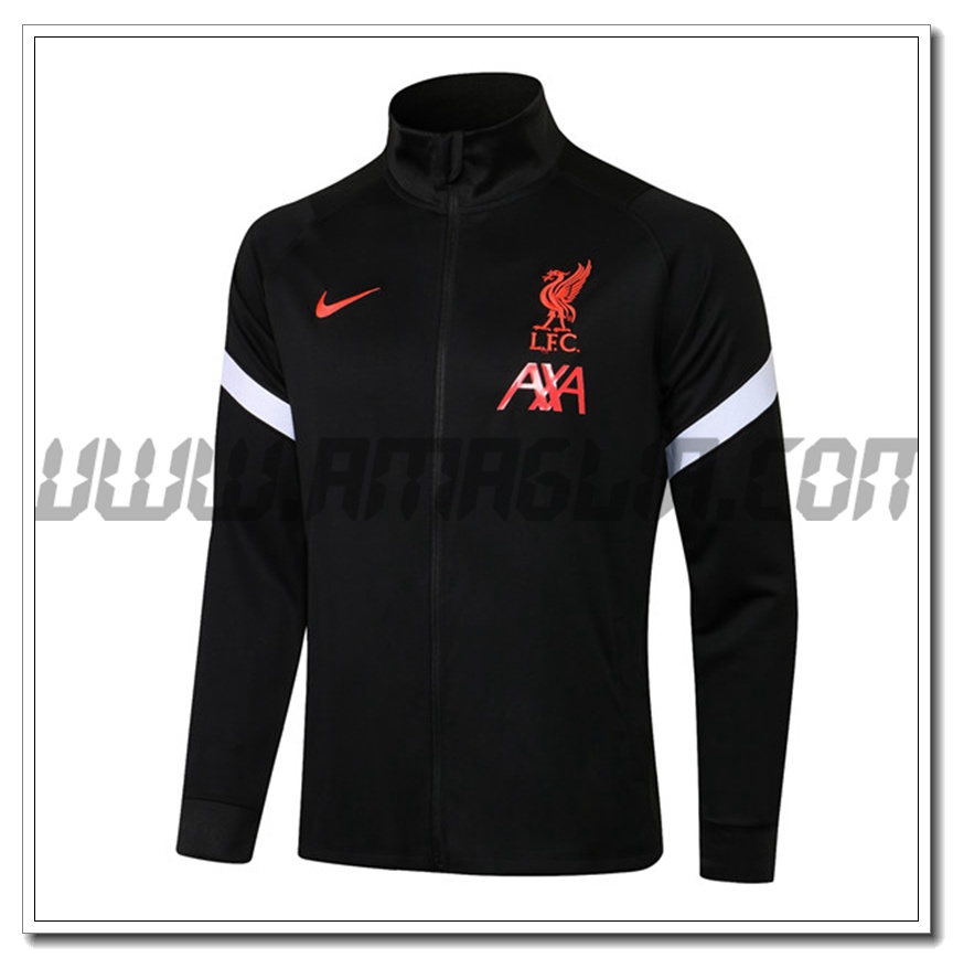 Nuova Giacca Calcio FC Liverpool Nero 2021 2022