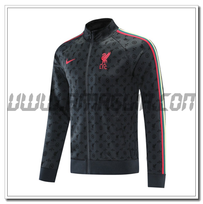 Nuova Giacca Calcio FC Liverpool Grigio 2021 2022