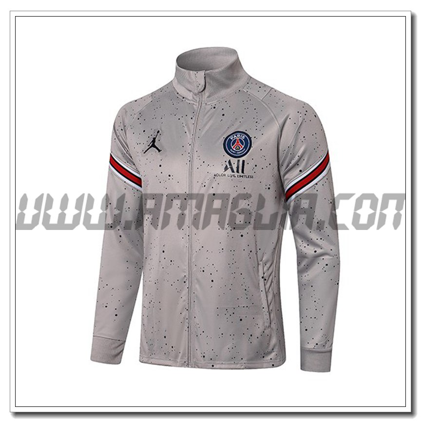 Nuova Giacca Calcio Jordan PSG Grigio 2021 2022