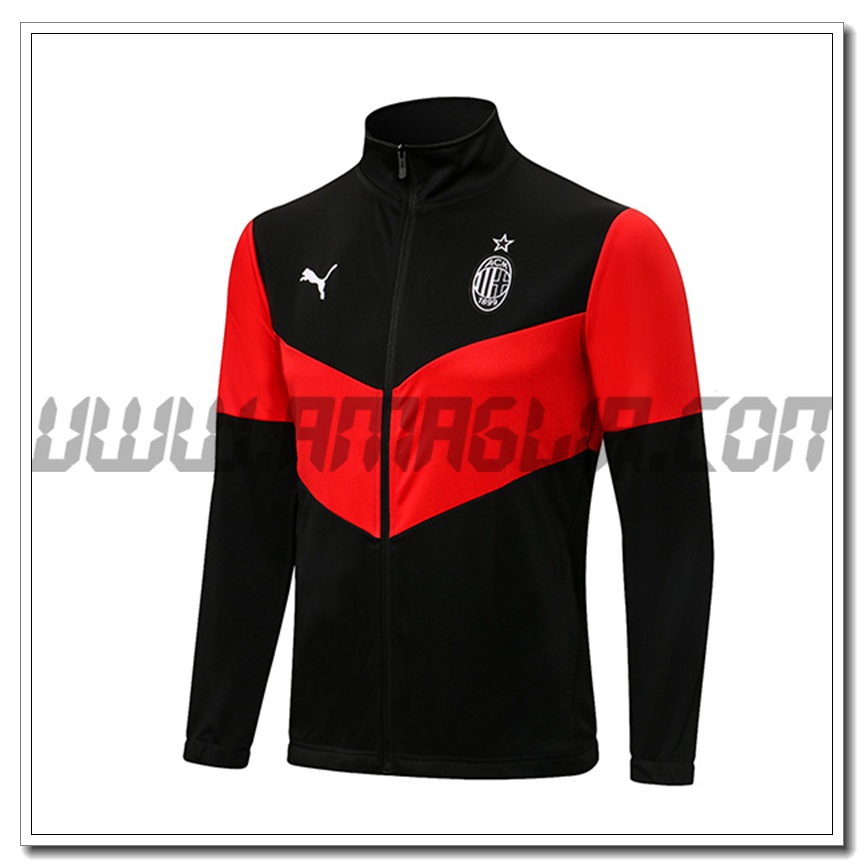 Nuova Giacca Calcio AC Milan Nero 2021 2022