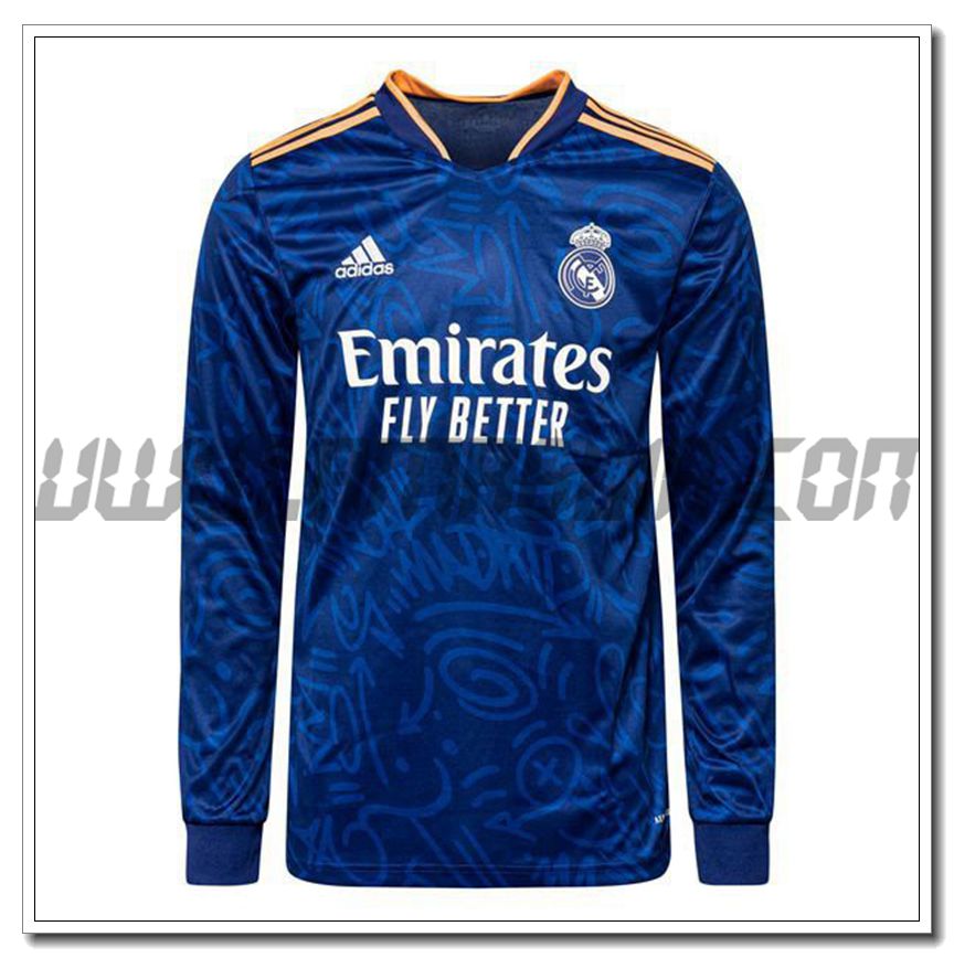 Seconda Maglia Real Madrid Manica Lunga 2021 2022