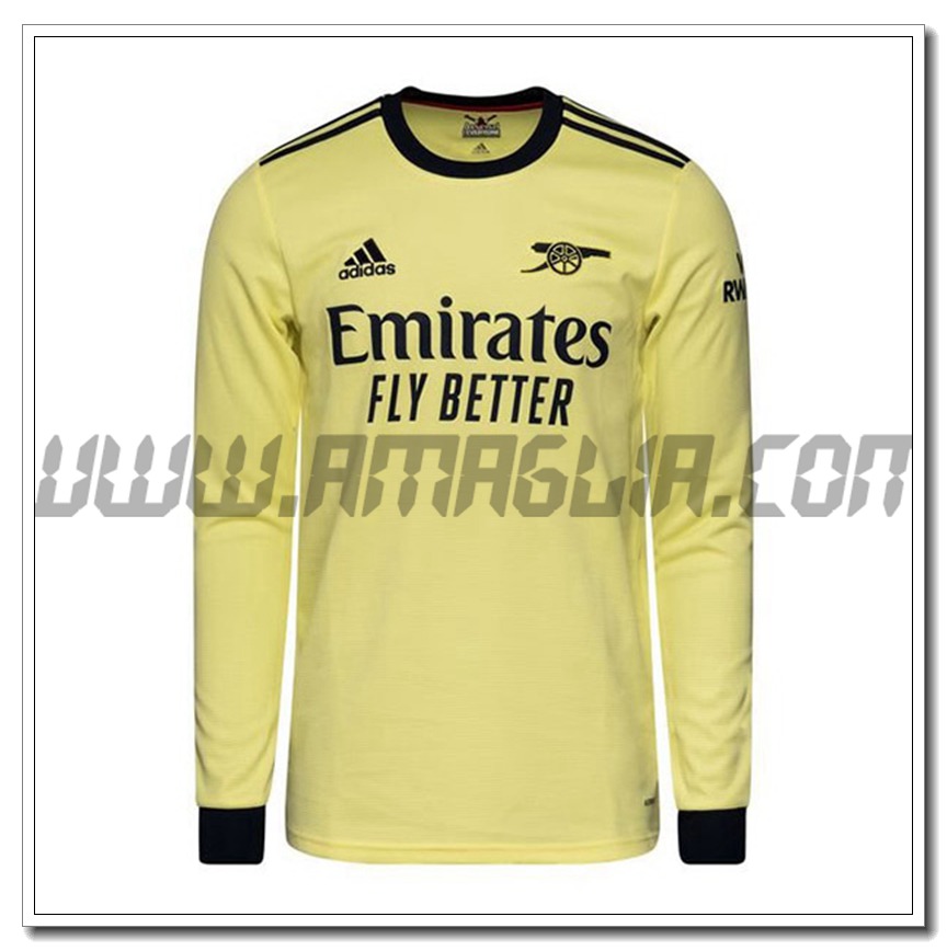 Seconda Maglia Arsenal Manica Lunga 2021 2022