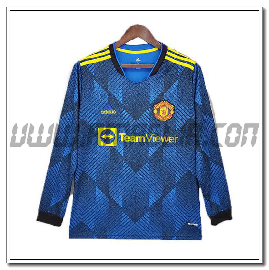 Seconda Maglia Manchester United Manica Lunga 2021 2022